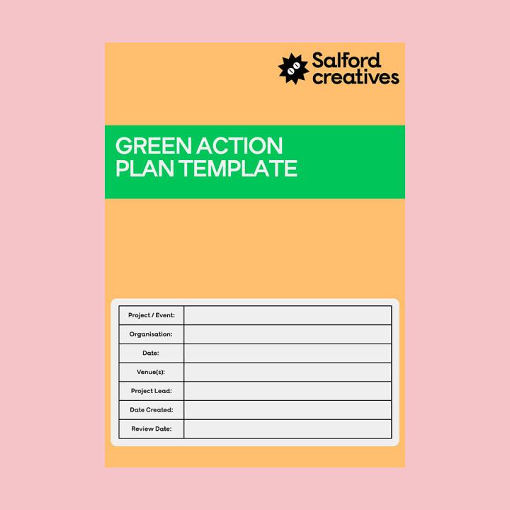 Salford Creatives Green Action Plan Template cover